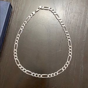 Men’s sterling silver plated white gold